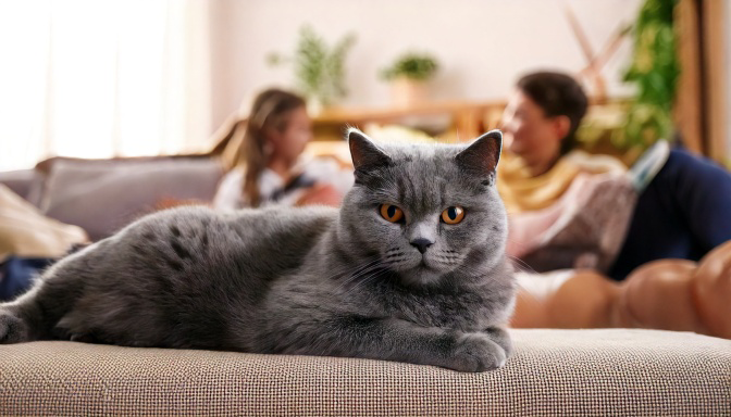 Family time after catnip play