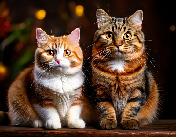 British Shorthair with bicolor tabby and tortie patterns