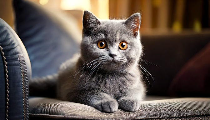 British Shorthair in adolescence