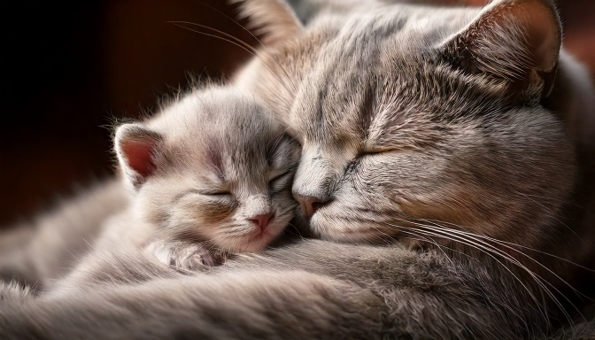 Newborn British Shorthair kitten