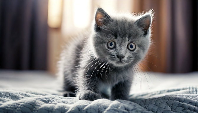 Kitten in transitional stage