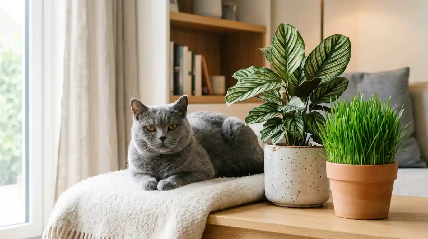 Safe plants for cats: a British Shorthair indoor guide