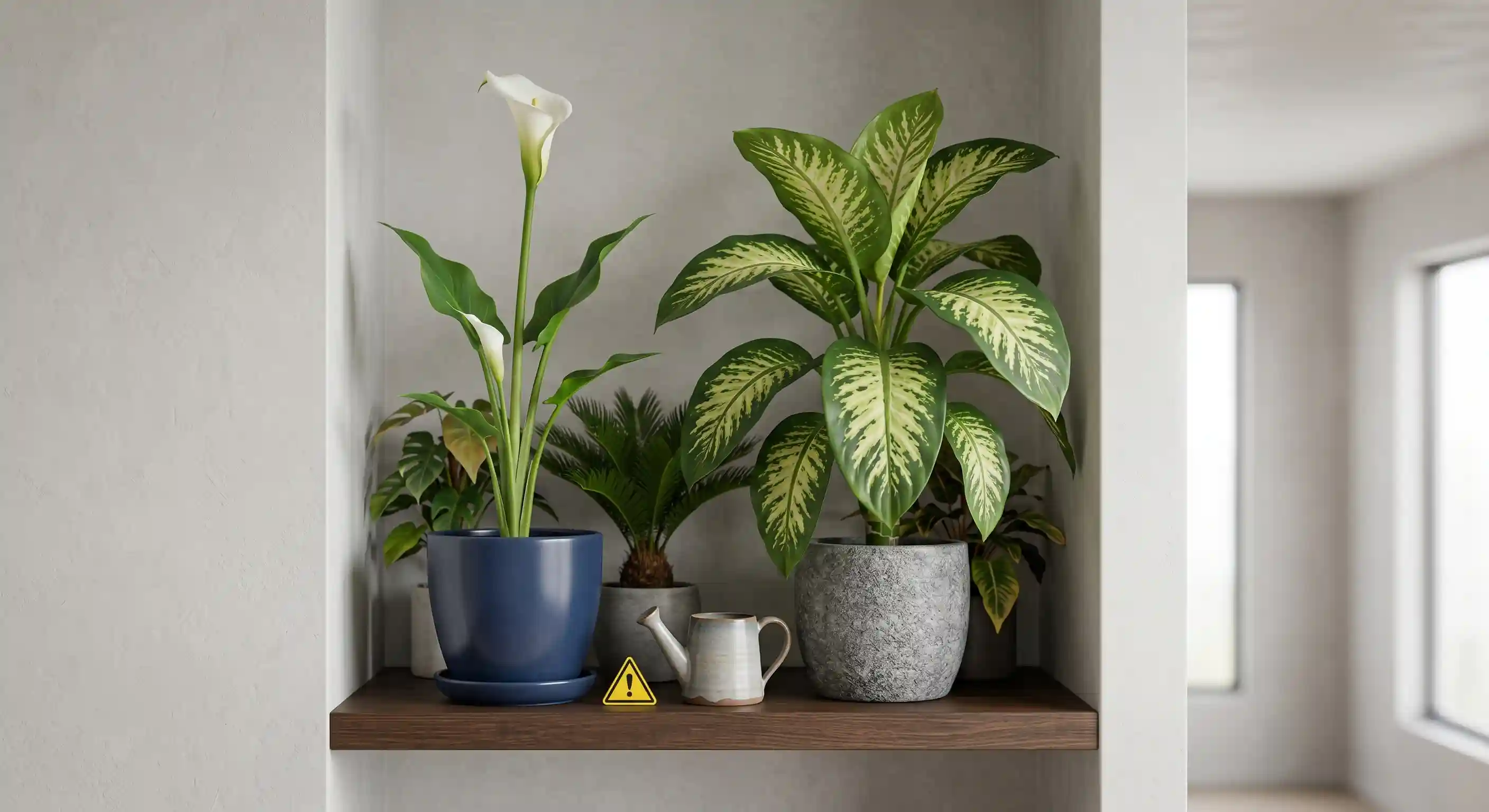 Examples of ornamental plants that should stay out of feline reach